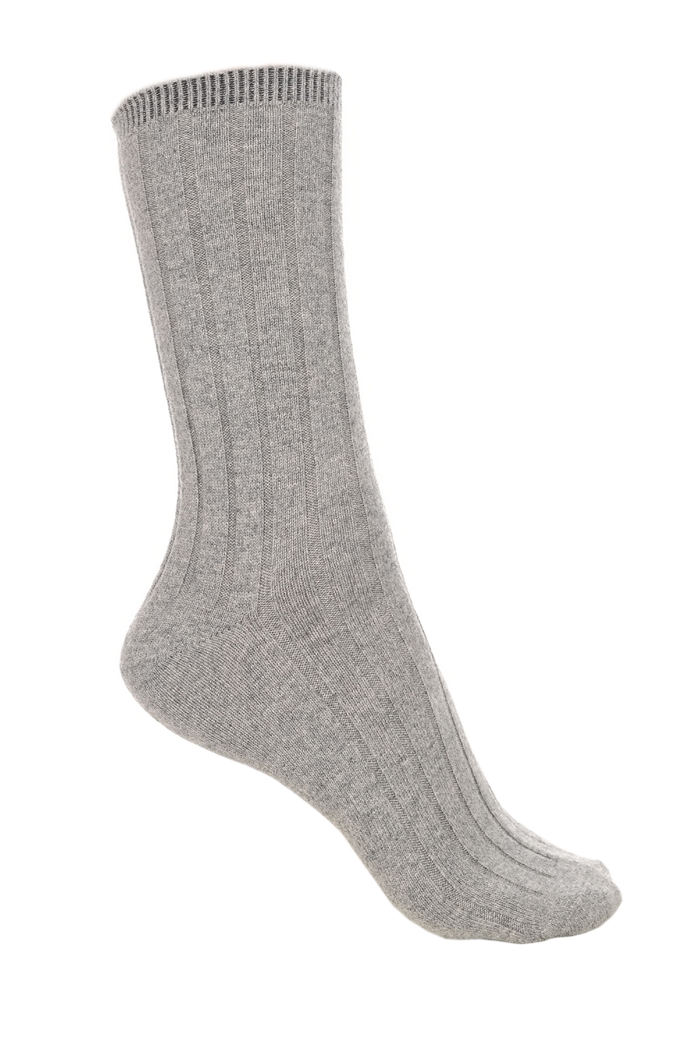 Cashmere & Elastaan accessoires sokken dragibus w grijs gemeleerd 39 42